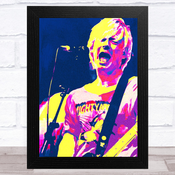 Thom York Pop Art Vibrant Watercolour Celeb Wall Art Print