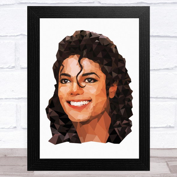 Michael Jackson Polygon Celeb Wall Art Print