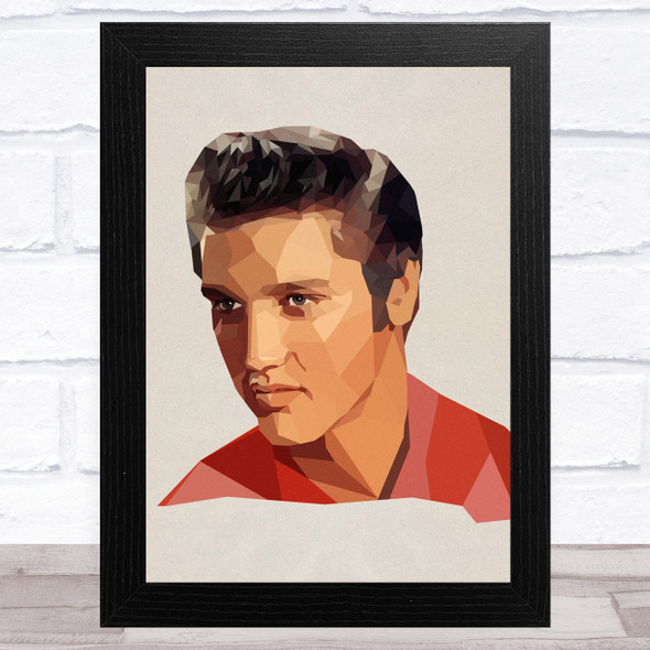 Elvis Presley Polygon Celeb Wall Art Print