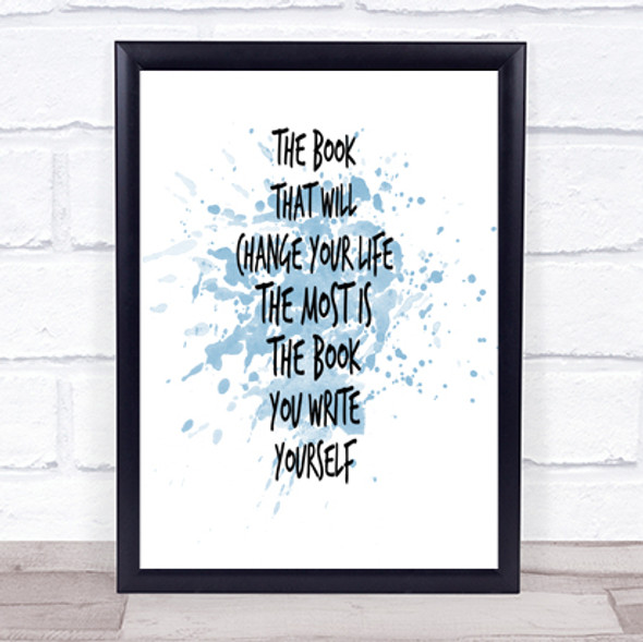 The Book That Will Change Your Life Quote Print Word Art Picture