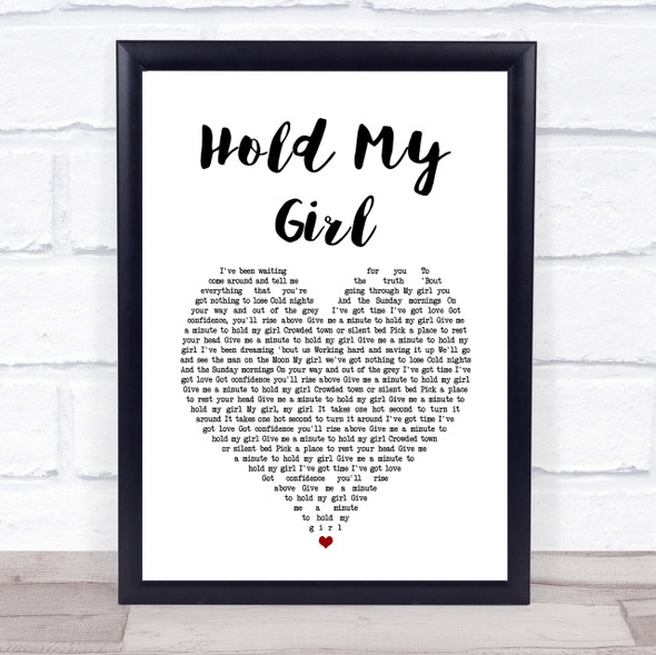 George Ezra Hold My Girl Heart Song Lyric Quote Print