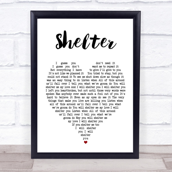 Ray LaMontagne Shelter Heart Song Lyric Quote Print