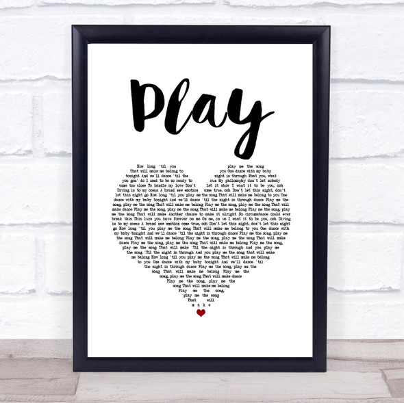 Jax Jones and Years & Years Play White Heart Song Lyric Print