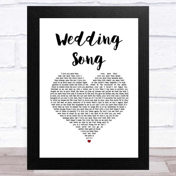 Bob Dylan Wedding Song White Heart Song Lyric Music Art Print