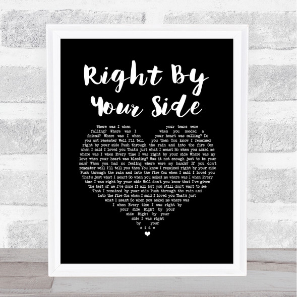 James Morrison Right By Your Side Black Heart Song Lyric Music Art Print
