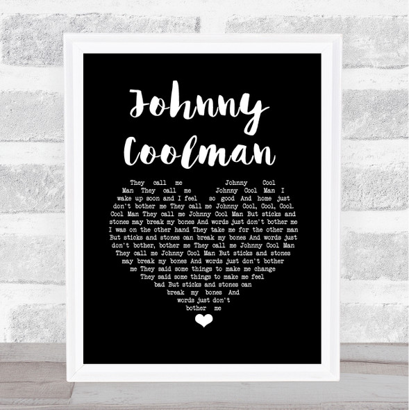 Toots And The Maytals Johnny Coolman Black Heart Song Lyric Music Art Print