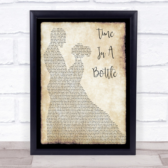 Jim Croce Time In A Bottle Man Lady Dancing Song Lyric Quote Print