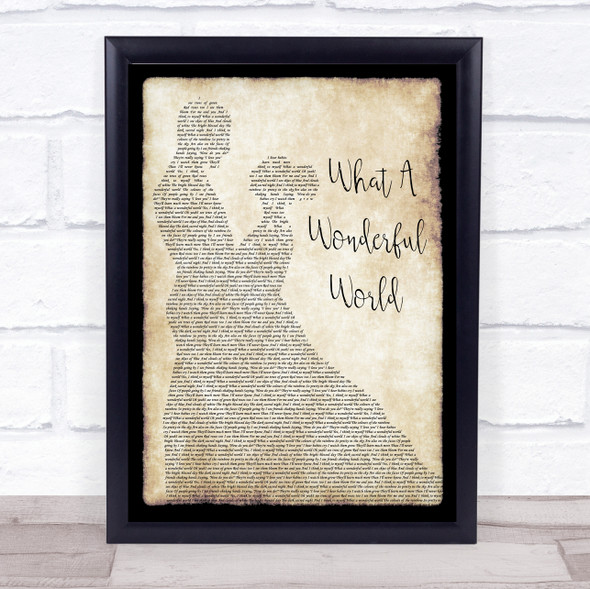 Louis Armstrong What A Wonderful World Man Lady Dancing Song Lyric Print