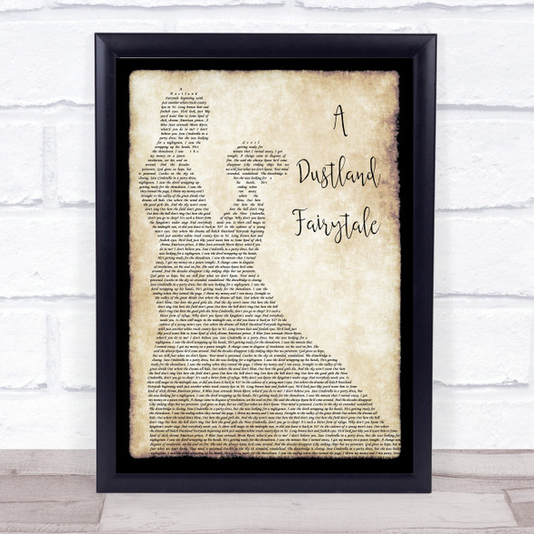 The Killers A Dustland Fairytale Man Lady Dancing Song Lyric Print