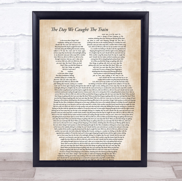 Ocean Colour Scene The Day We Caught The Train Father & Child Song Lyric Print