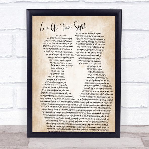 Kylie Minogue Love At First Sight Two Men Gay Couple Wedding Song Lyric Print