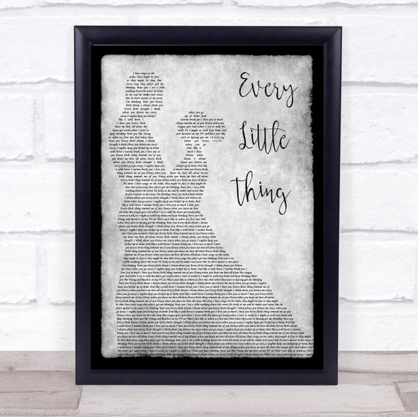 Carlene Carter Every Little Thing Grey Man Lady Dancing Song Lyric Wall Art Print