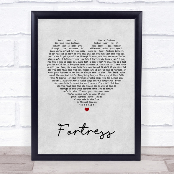 Queens of the Stone Age Fortress Grey Heart Song Lyric Quote Print