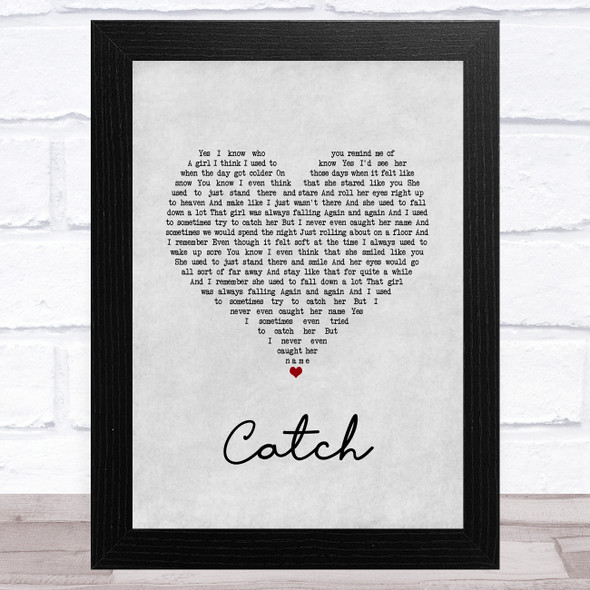 The Cure Catch Grey Heart Song Lyric Music Art Print