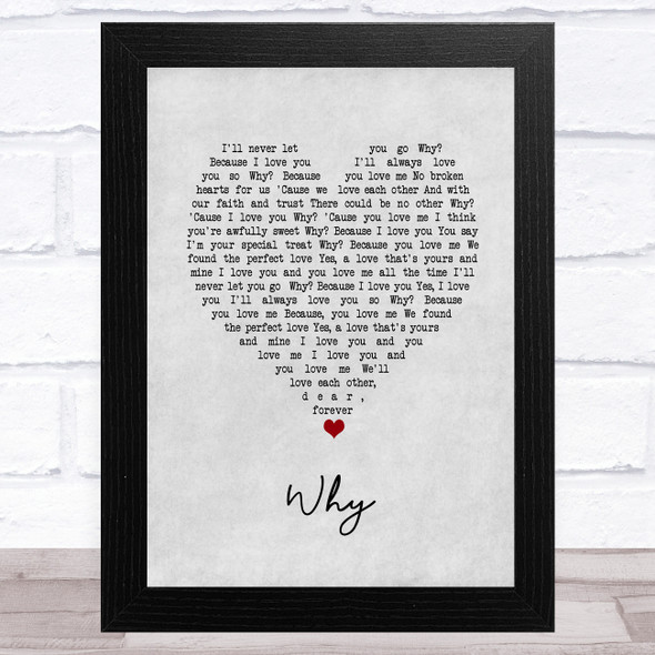 Anthony Newley Why Grey Heart Song Lyric Music Art Print