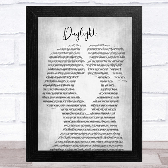 Taylor Swift Daylight Lesbian Women Gay Brides Couple Wedding Grey Song Lyric Music Art Print