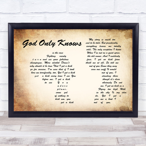 Frank Sinatra I Get A Kick Out Of You Man Lady Couple Song Lyric Wall Art Print