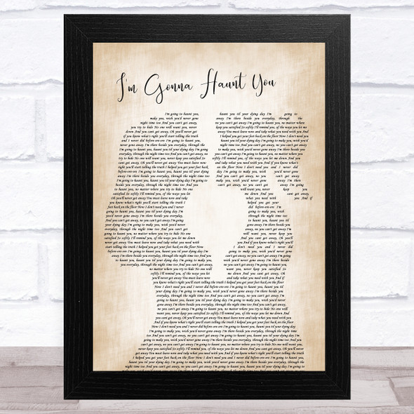 Fabienne Delsol I'm Gonna Haunt You Lesbian Women Gay Brides Couple Wedding Song Lyric Music Art Print