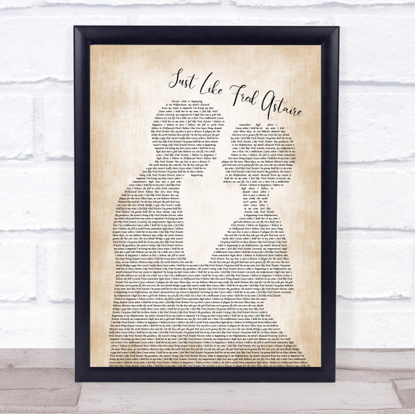 James Just Like Fred Astaire Man Lady Bride Groom Wedding Song Lyric Print