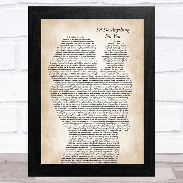 Oliver the Musical I'd Do Anything for You Mother & Baby Song Lyric Music Art Print