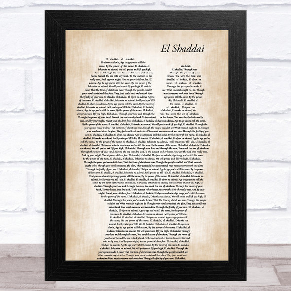 Amy Grant El Shaddai Mother & Baby Song Lyric Music Art Print