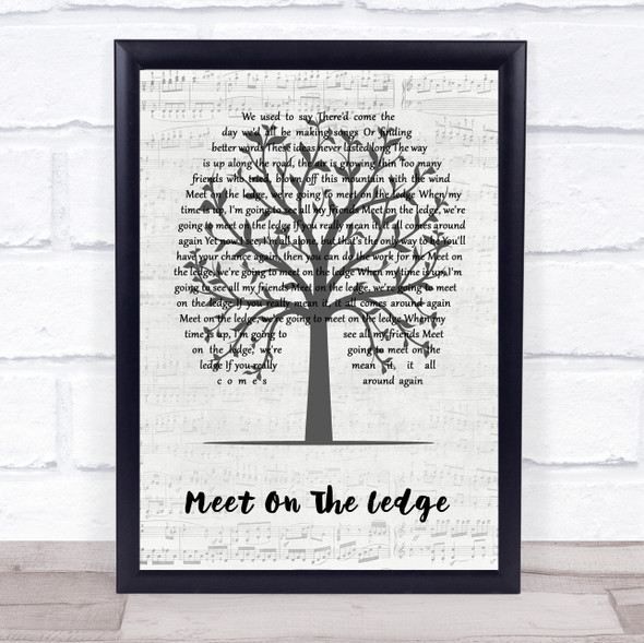 Fairport Convention Meet On The Ledge Music Script Tree Song Lyric Print