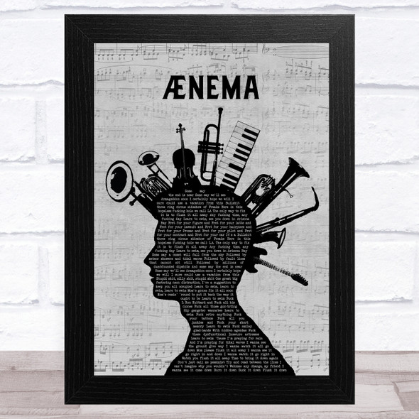 Tool ?ånema Musical Instrument Mohawk Song Lyric Music Art Print