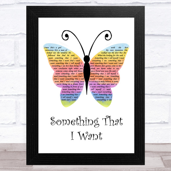 Grace Potter And The Nocturnals from Tangled soundtrack Something That I Want Rainbow Butterfly Song Lyric Music Art Print