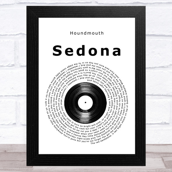 Houndmouth Sedona Vinyl Record Song Lyric Music Art Print