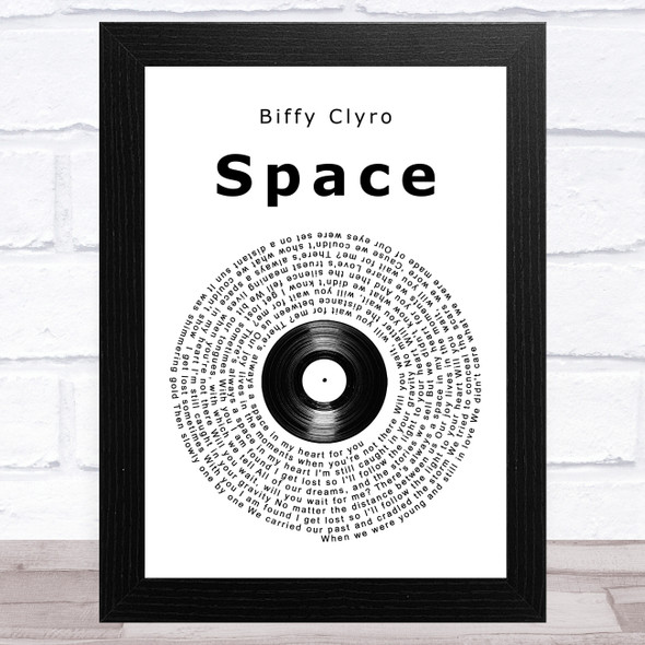 Biffy Clyro Space Vinyl Record Song Lyric Music Art Print