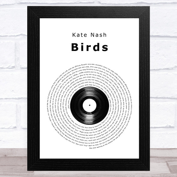 Kate Nash Birds Vinyl Record Song Lyric Music Art Print