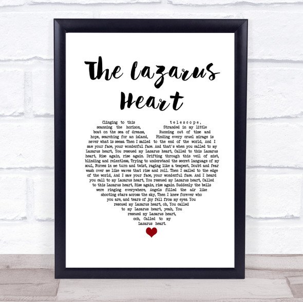 Randy Stonehill The Lazarus Heart White Heart Song Lyric Quote Music Print