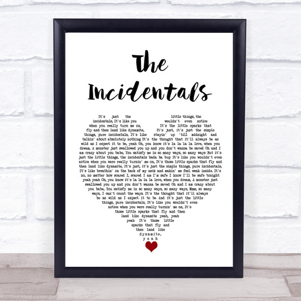 Alisha's Attic The Incidentals White Heart Song Lyric Quote Music Print