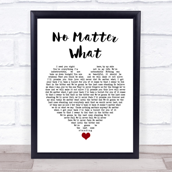 Papa Roach No Matter What White Heart Song Lyric Quote Music Print