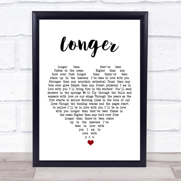 Dan Fogelberg Longer White Heart Song Lyric Quote Music Print