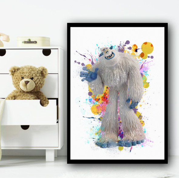 Splatter Smallfoot Migo Splatter Wall Art Print