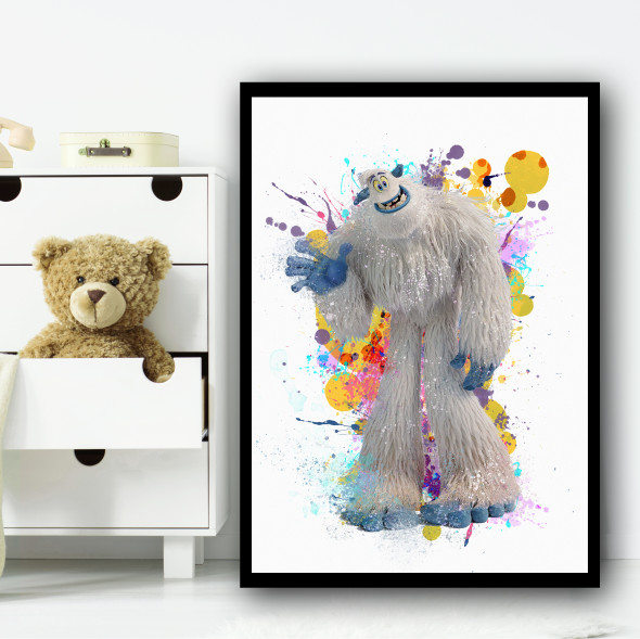 Smallfoot Migo Splatter Wall Art Print