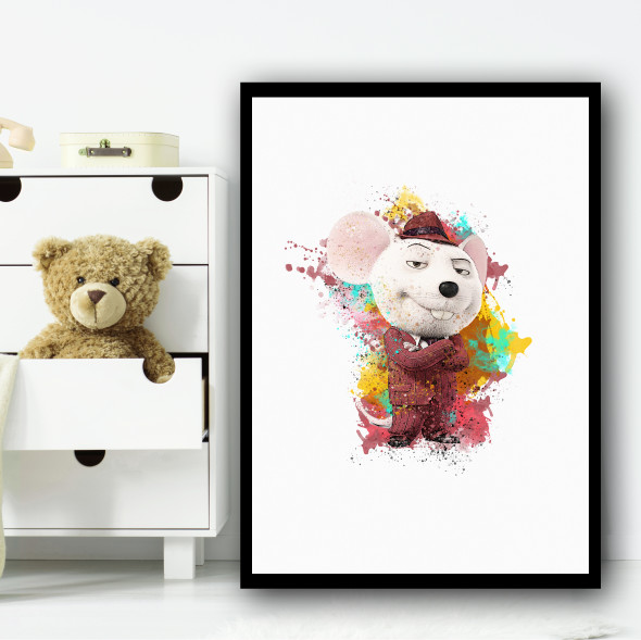 Mike Mouse Sing Wall Art Print