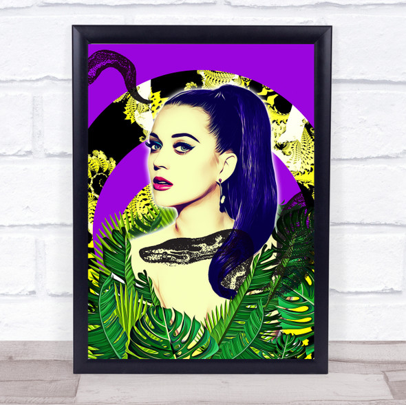 Katy Perry Hypnotic Jungle Swirls & Snake Wall Art Print