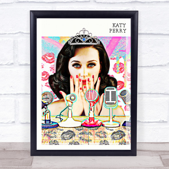 Katy Perry Pop Art Microphones Wall Art Print