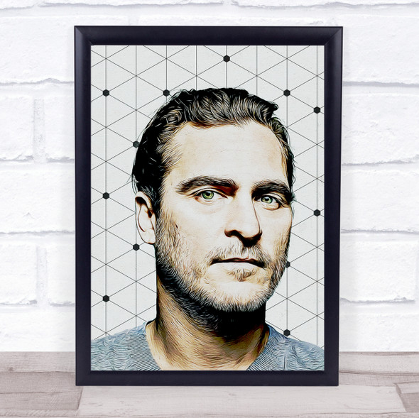 Joaquin Phoenix Geometric Fade Wall Art Print