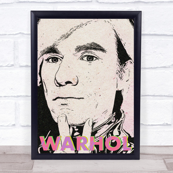 Andy Warhol Retro Sketch 3D Wall Art Print