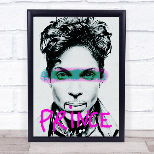 Prince Grunge Graffiti Pink Wall Art Print