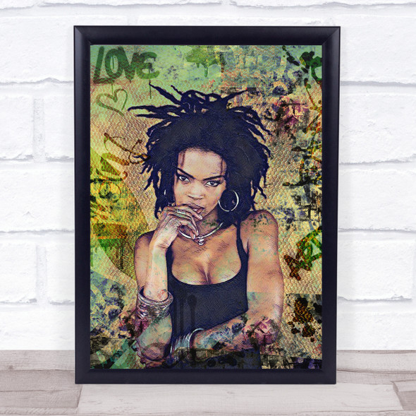 Lauryn Hill Urban Graffiti Wall Art Print