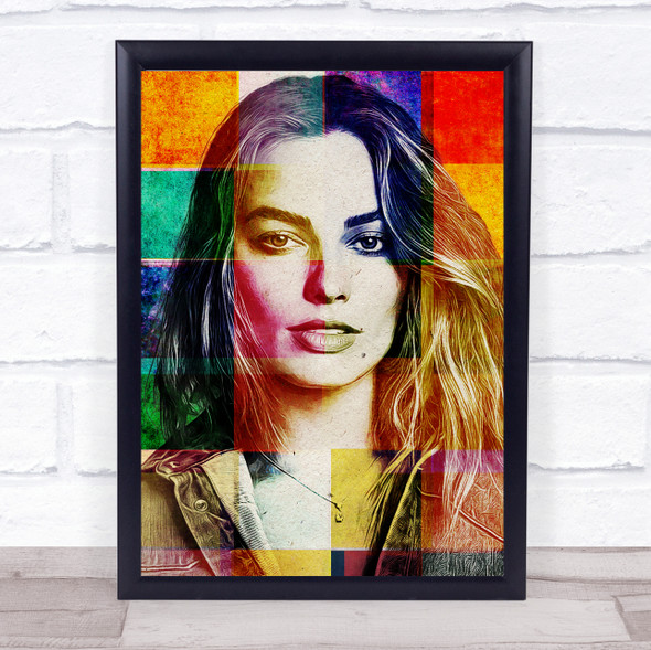 Margot Robbie Pop Art Wall Art Print