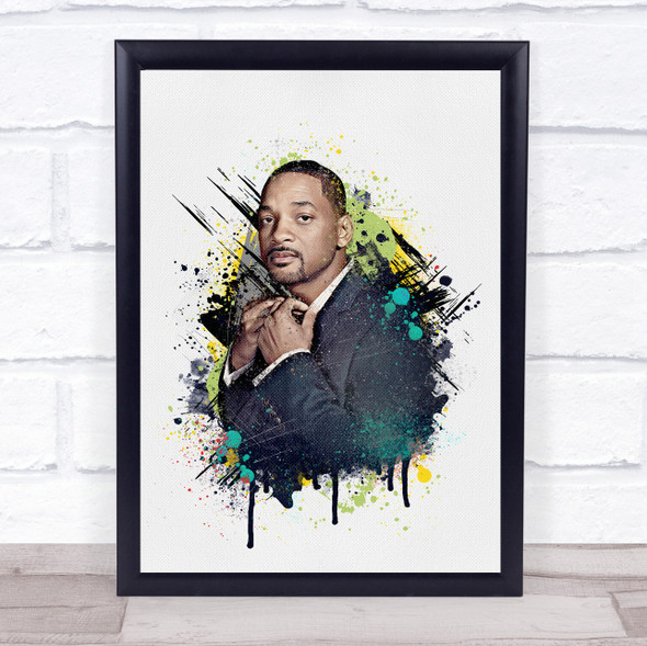 Will Smith Splatter Wall Art Print