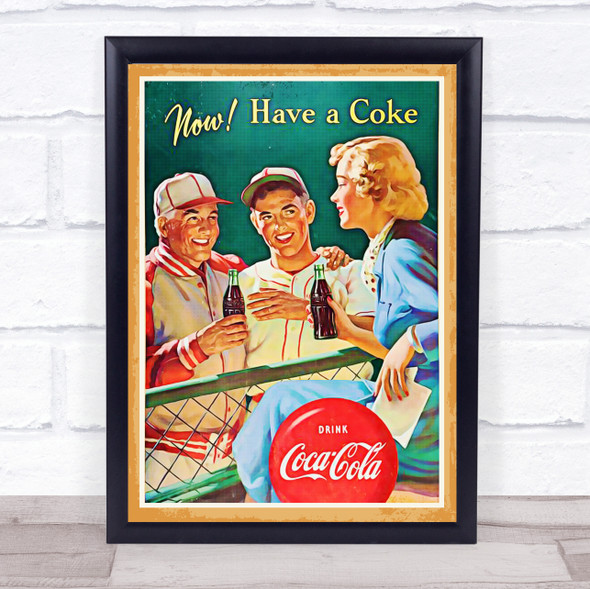 Vintage Advert Coke Wall Art Print