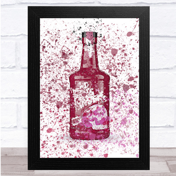 Dead Mans Fingers Raspberry Splatter Wall Art Print