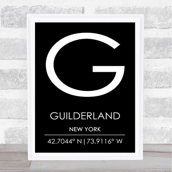 Guilderland New York Wall Art Print