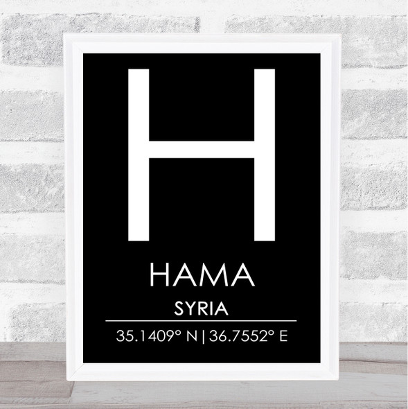 Hama Syria Wall Art Print